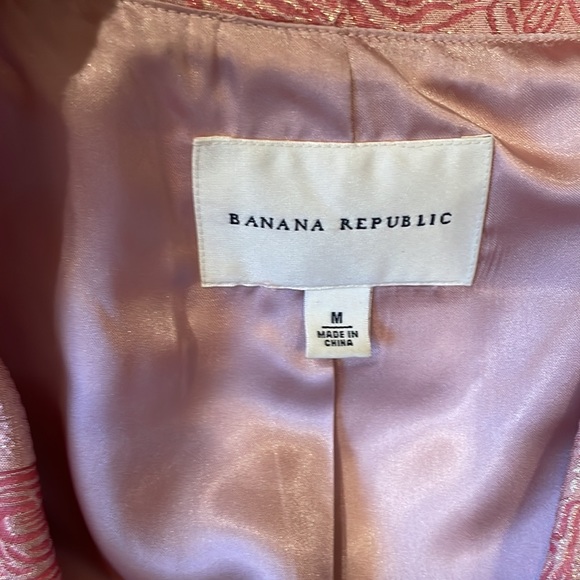 Like new Banana Republic sparkly rosette 50s style long jacket medium - Picture 4 of 13